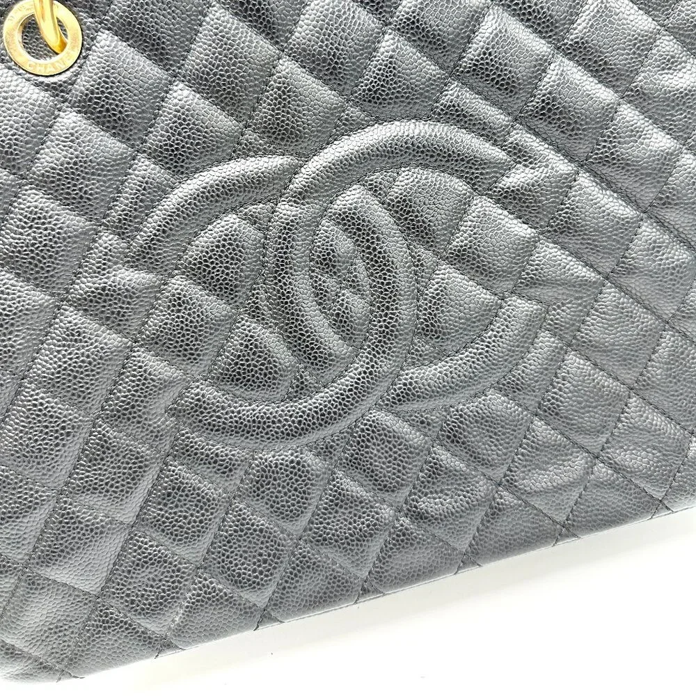 Chanel CC Black Caviar Grand Shopping Tote - Picture 9 of 10